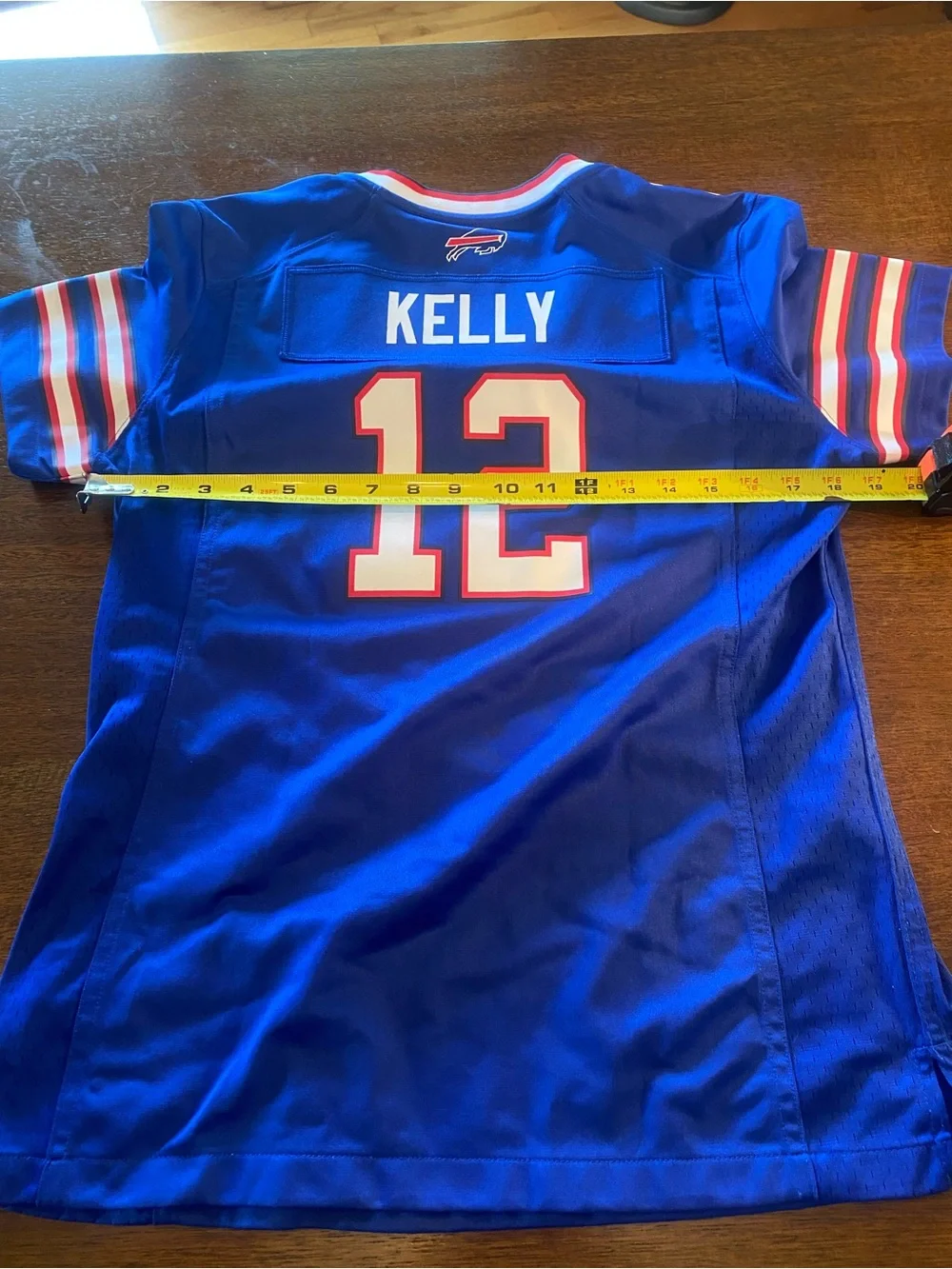 Nike Jim Kelly #12 Buffalo Bills NFL Football Jersey On Field youth Medium EUC